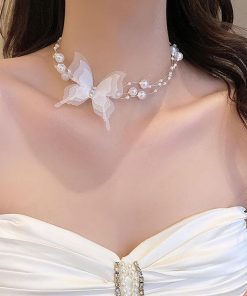 Vòng Cổ Bướm Ngọc Trai